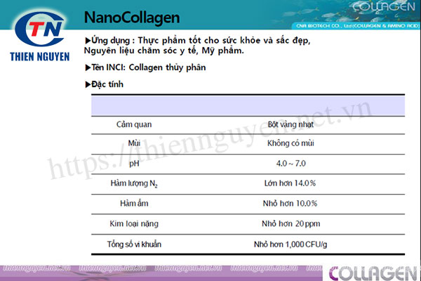 Nano Collagen là nguyên liệu làm đẹp chứa collagen với kích thước phân tử siêu nhỏ