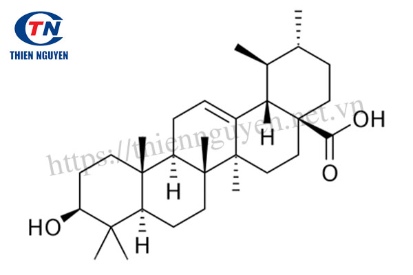 Cấu trúc của acid corosolic thành phần có trong Banaba extract