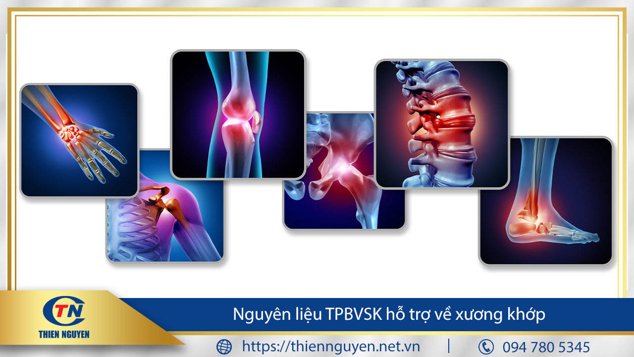 Danh mục nguyên liệu xương khớp – Nguyên liệu TPBVSK Thiên Nguyên